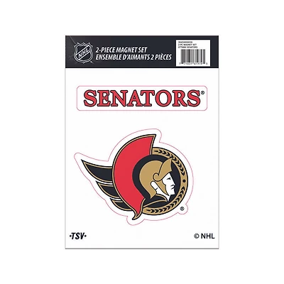 Ensemble de 2 aimants des Ottawa Senators de la LNH