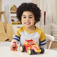 Marvel Iron Man and his Awesome Friends Iron Man, armure et véhicule 2-en-1, figurine avec véhicule