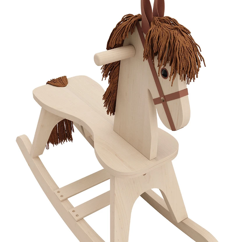 Storkcraft Wooden Rocking Horse - Driftwood
