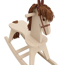 Storkcraft Wooden Rocking Horse - Driftwood