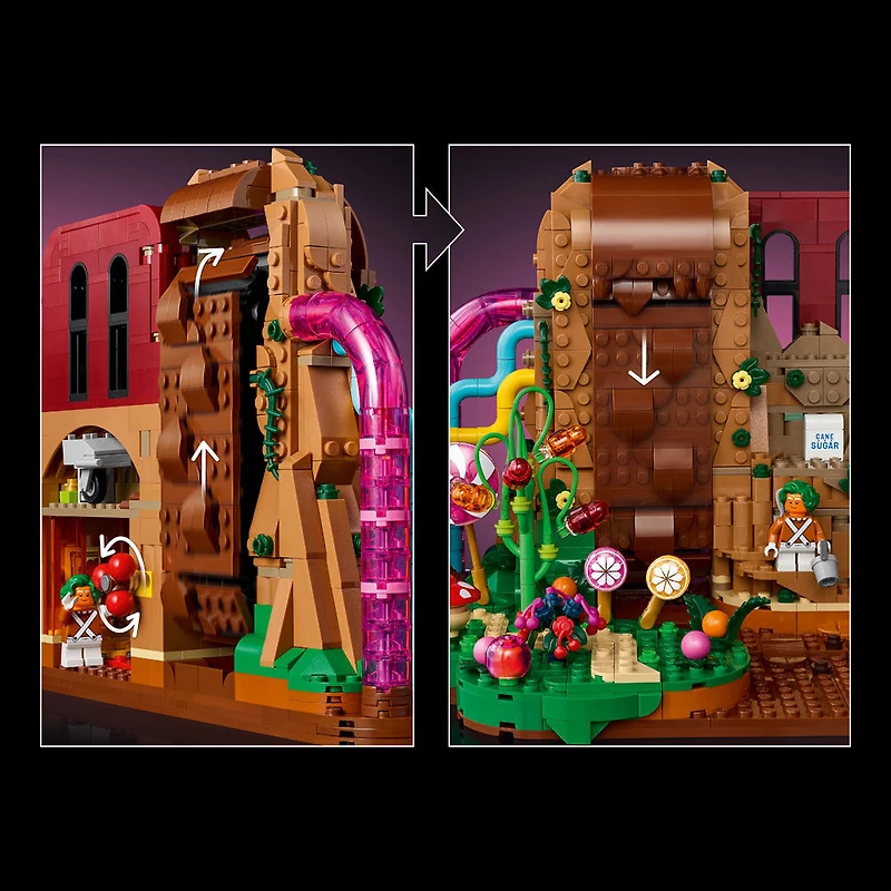 LEGO Ideas Willy Wonka et la Chocolaterie, Cadeau Nostalgique pour Adultes 21360