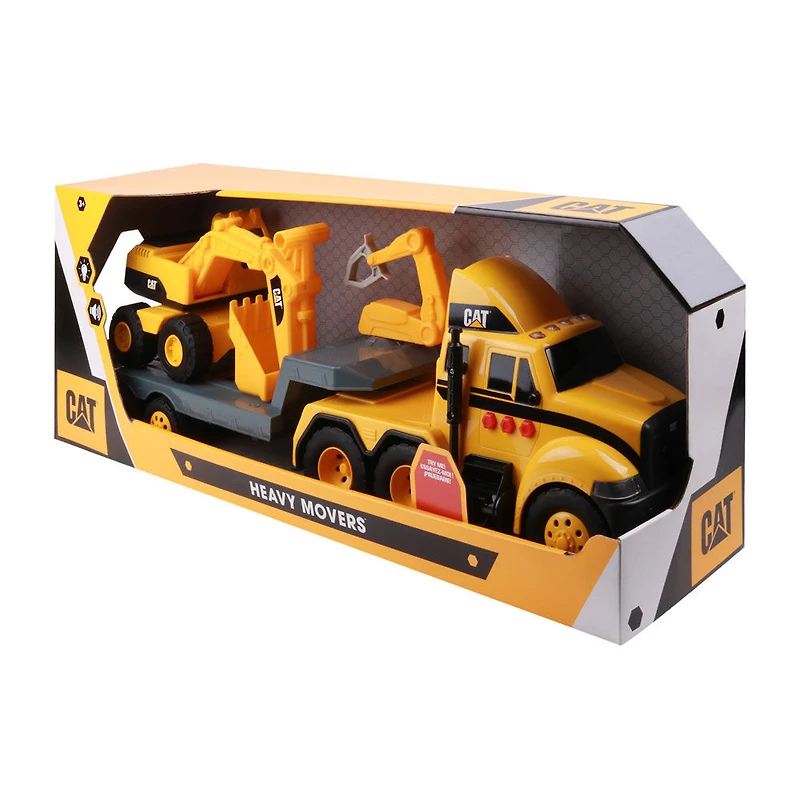CAT Heavy Movers Flatbed with Excavator - Notre exclusivité
