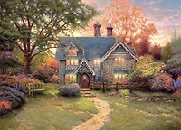Ceaco Thomas Kinkade 1000PC Puzzle <br>Maison de Pain D'épice
