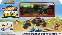 Hot Wheels Monster Trucks Double Destruction Play Set