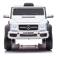 Kidsvip 12V Mercedes 6X6 W/ Rc- Whitee - Édition anglaise