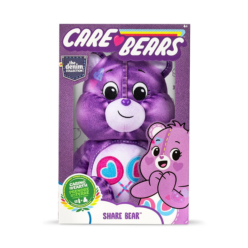 Care Bears 14" Plush Denim Edition (ECO Friendly) - Share Bear - Notre exclusivité