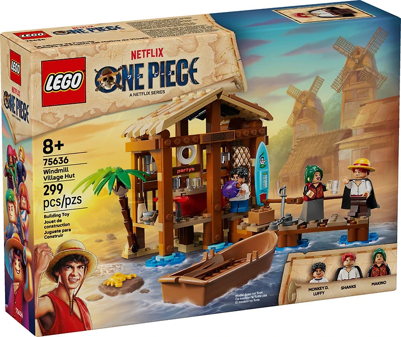 LEGO ONE PIECE La Cabane de Fuchsia, Ensemble de Jeu de Rôle de Pirate pour Enfants 75636