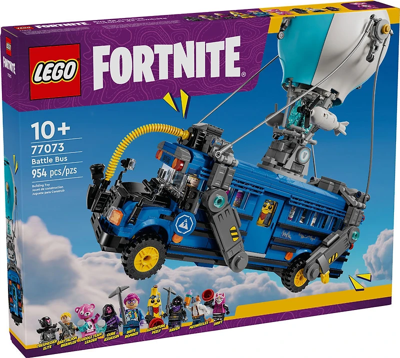 LEGO Fortnite Battle Bus - Collectible Fortnite Toy for Kids /W 9 Minifigures from Video Game - 77073