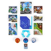Bakugan Starter 3-Pack, Special Attack Bruiser, Octogan et Trox, figurines articulées personnalisables qui tournent et cartes à collectionner