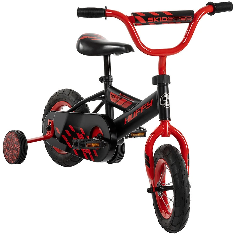 Vélo Skidster de Huffy de 10 pouces, noir et rouge - Notre exclusivité