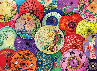 Eurographics Asian Oil-Paper Umbrellas 1000 Piece Puzzle