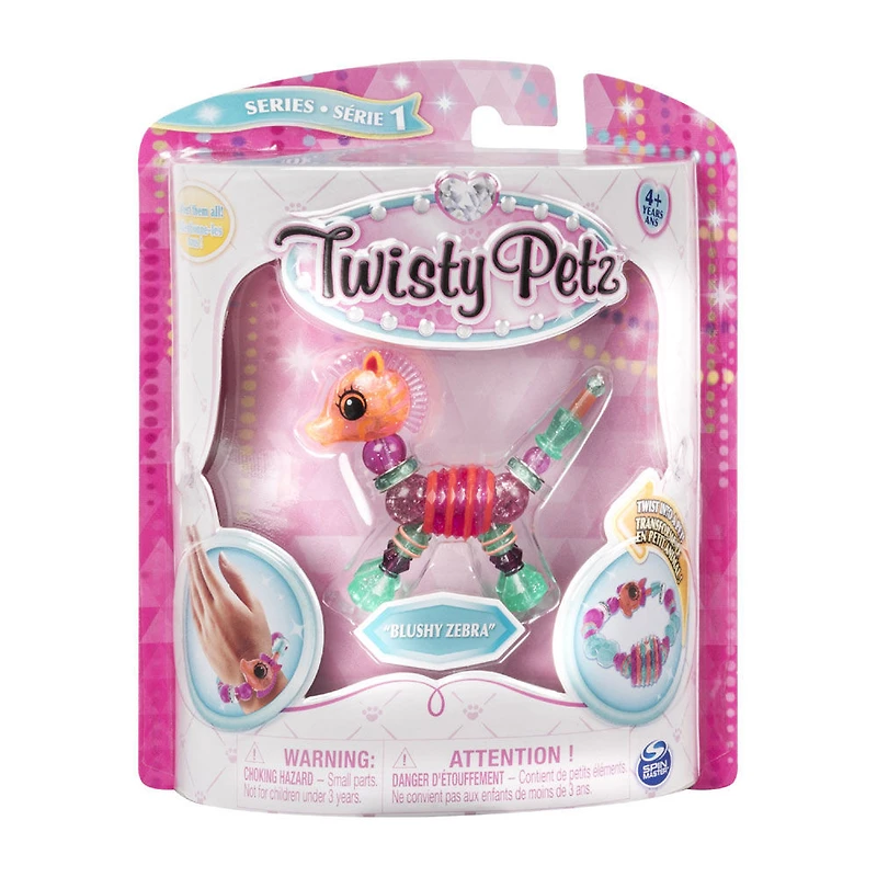 Twisty Petz - Bracelet pour enfants Blushy Zebra.