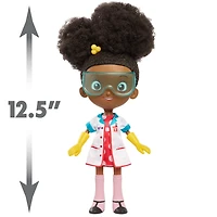 Ada Twist, Poupée de Scientifique Ada Twist Labo, Poupée Interactive de 31 cm (12,5 pouces) avec Accessoires de Labo de Recherche, Parle et Chante la Chanson "The Brainstorm Song"