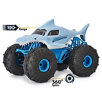 Monster Jam, Monster truck Megalodon STORM tout-terrain officiel radiocommandé, échelle 1:15