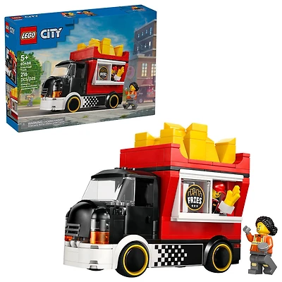 LEGO City Le Camion de Frites - Ensemble de Construction avec Accessoires Alimentaires pour Jeu de Simulation - 60488