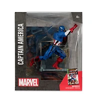 Marvel Captain America à l'échelle 1:10ème, pièce de collection avec scène (Captain America n°100)