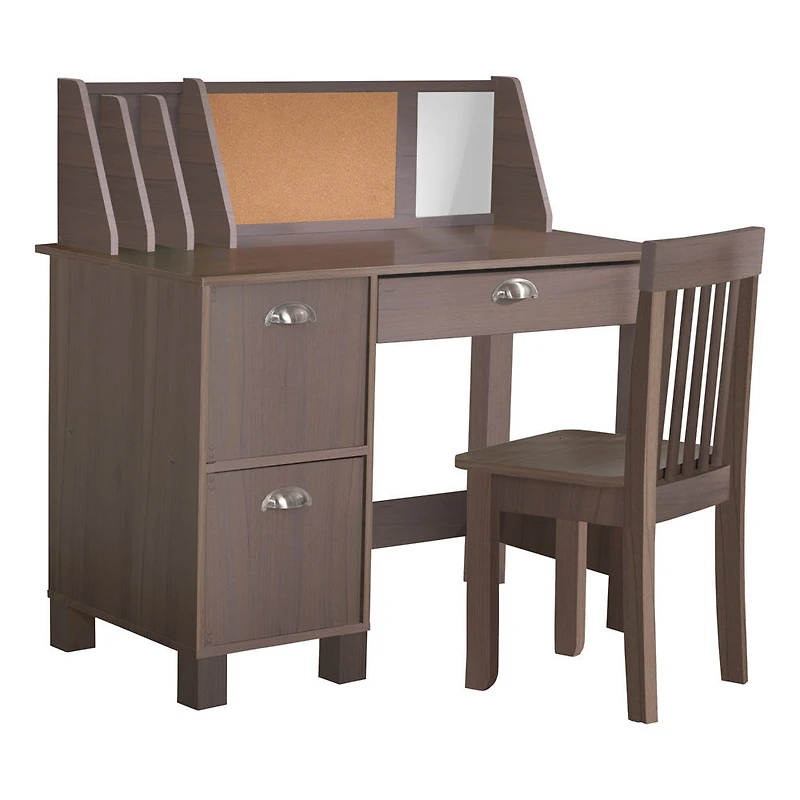 Bureau avec chaise - Gris cendré