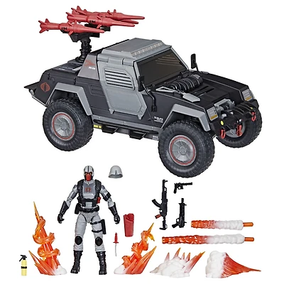 G.I. Joe Classified Series 120, Cobra Night Attack 4-WD Stinger & Driver, figurine et véhicule