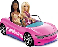 Hot Wheels RC Barbie Convertible, Battery Powered Remote Control Toy Car, Fits 2 Barbie Dolls
