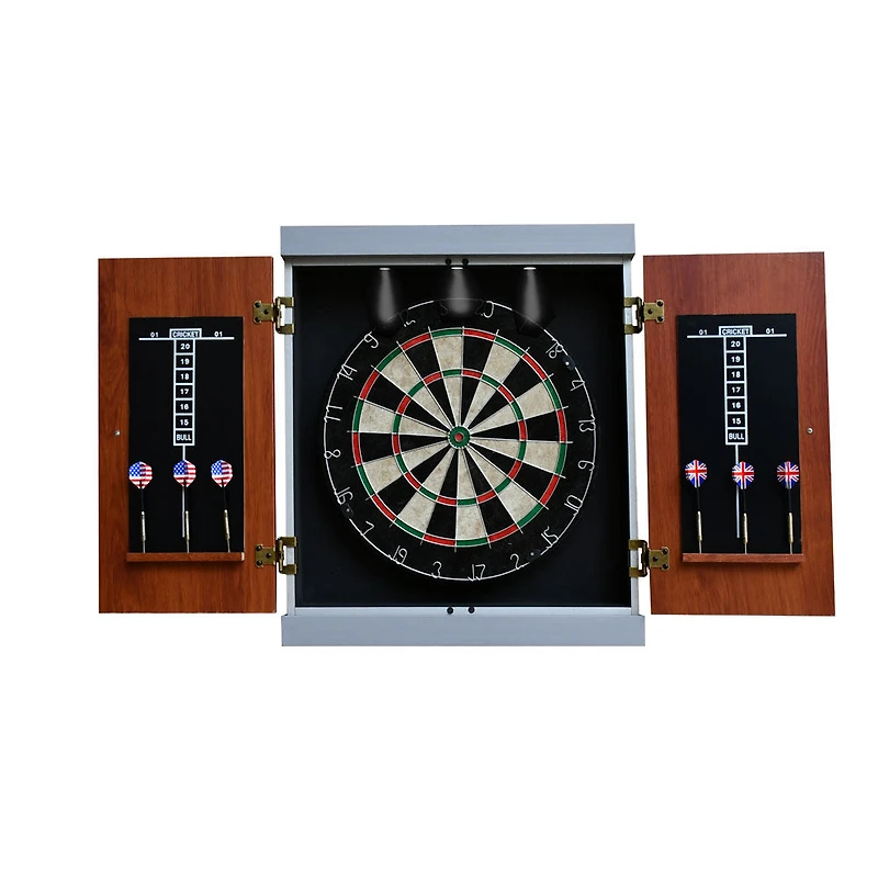 Geneva Dartboard and Cabinet Set