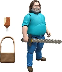 Minecraft-Figurine articulée Steve-taille de 10cm et accessoires