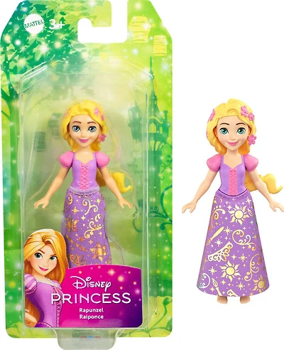 Princesses Disney Base Petite poupée Raiponce, tenue brillante