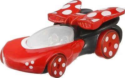 Hot Wheels Minnie Mouse Character Car, Collectible 1:64 Scale Toy Car Inspired by Popular Disney Entertainment