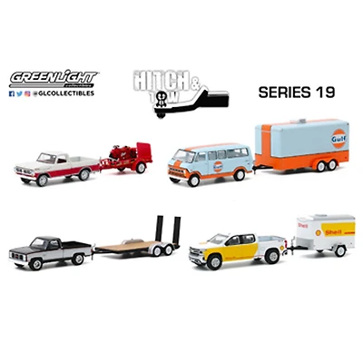 1:64 Hitch & Tow Séries 20 - Les couleurs et les motifs peuvent varier - une par commande