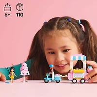 LEGO Friends Cotton Candy Stand and Scooter - Building Toy Pretend Play Set for Girls and Boys - 42643