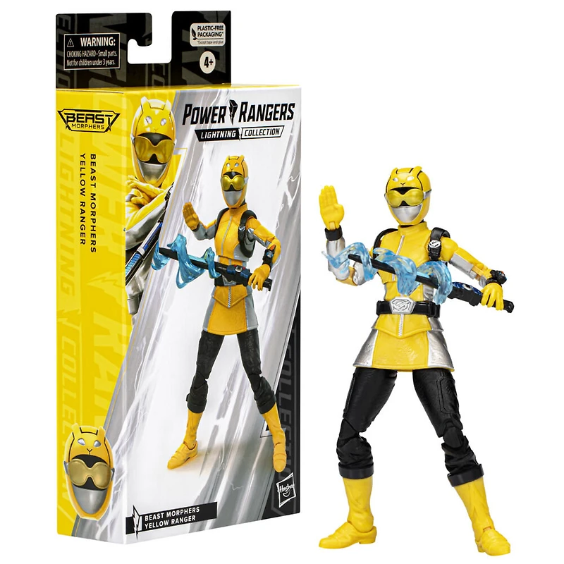 Power Rangers Lightning Collection, figurine Ranger jaune Beast Morphers de 15 cm