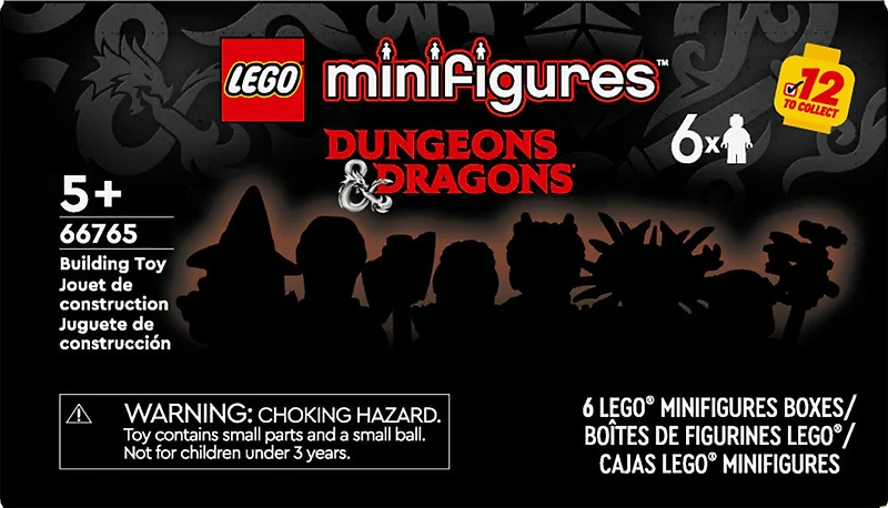 LEGO Minifigures Dungeons & Dragons 6 Pack Collectible Toy Figures, Party Favors for Kids or Adult Fans, 66765