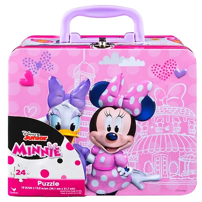 Minnie Mouse 24-Piece Puzzle in Tin With Handle