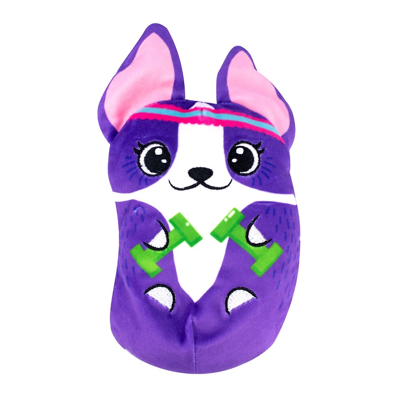 "Dogs Vs. Squirls" (Chien contre écureuils)  -CHONKS! Peluche de 6 pouces.