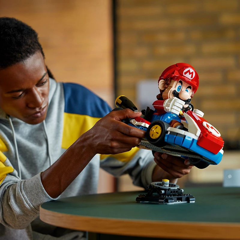 LEGO Super Mario: Mario Kart - Mario & Standard Kart Room Decor & 3D Puzzle for Adults - 72037