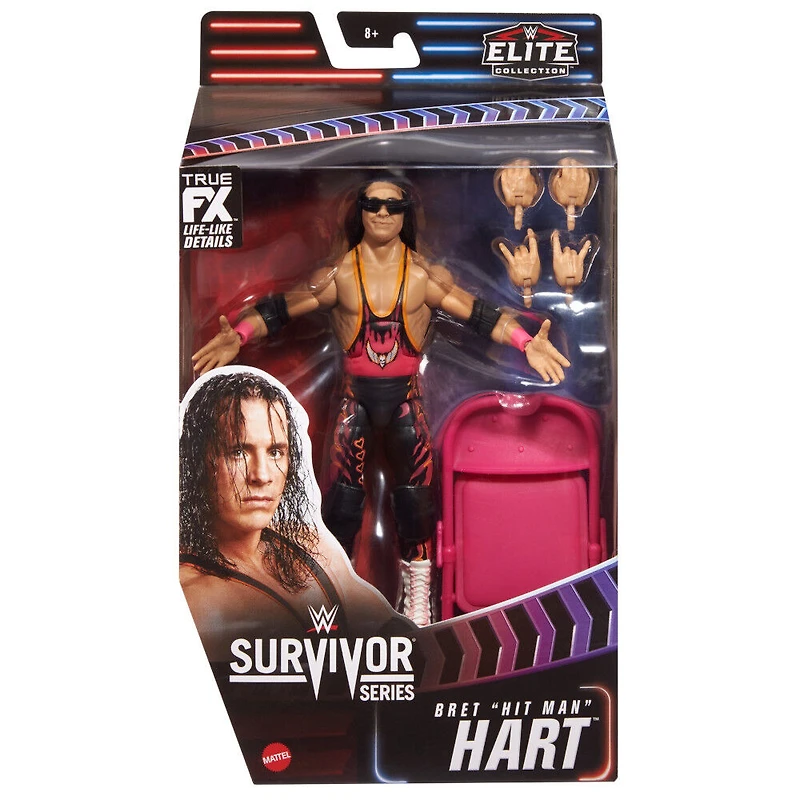 WWE Survivor Series - Figurine Élite 15 cm Bret " Hit Man " Hart