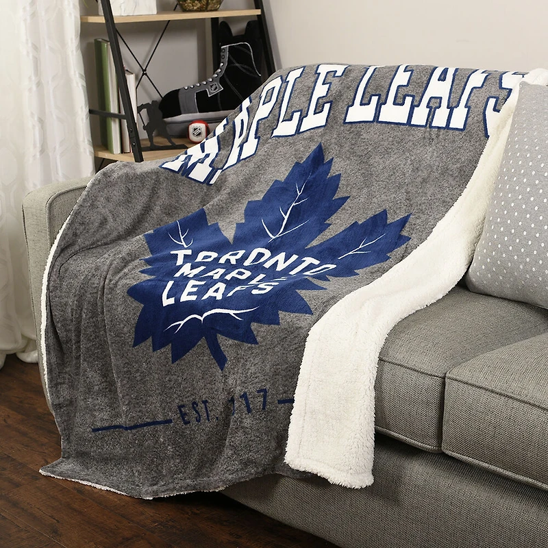 NHL Toronto Maple Leafs Superlux Sherpa Throw, 50" x 60"