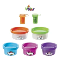 Play-Doh Nickelodeon Slime Mélange rock 'n' roll  avec 5 couleurs de pâte atoxique et 3 variétés de perles