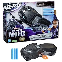 Marvel Black Panther, Gant Vibranium Nerf avec 3 fléchettes Nerf