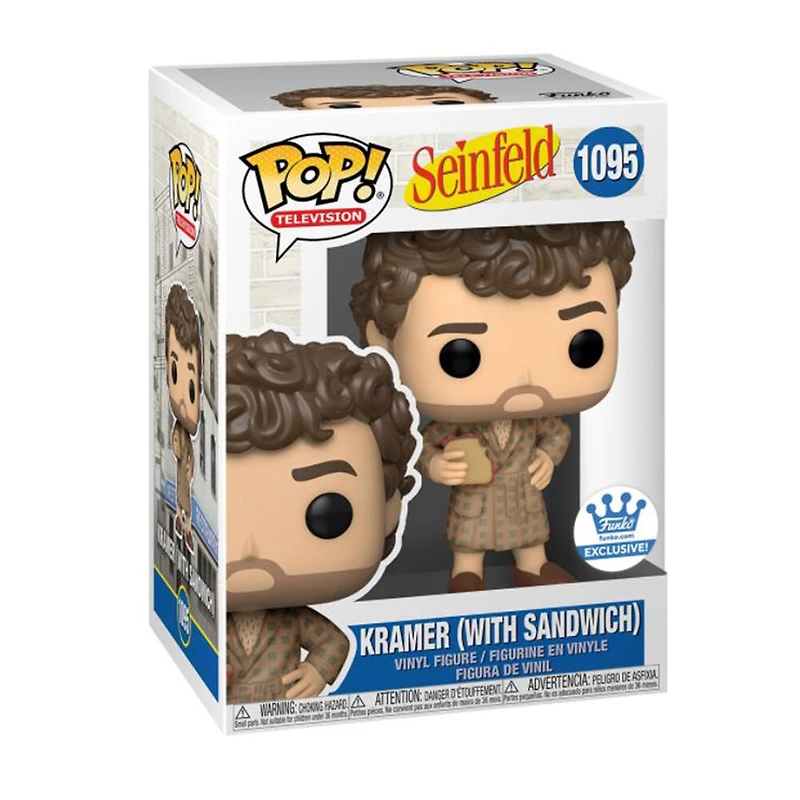 Figurine en Vinyle Karmer With Sandwich par Funko POP! Seinfeld - Notre exclusivité
