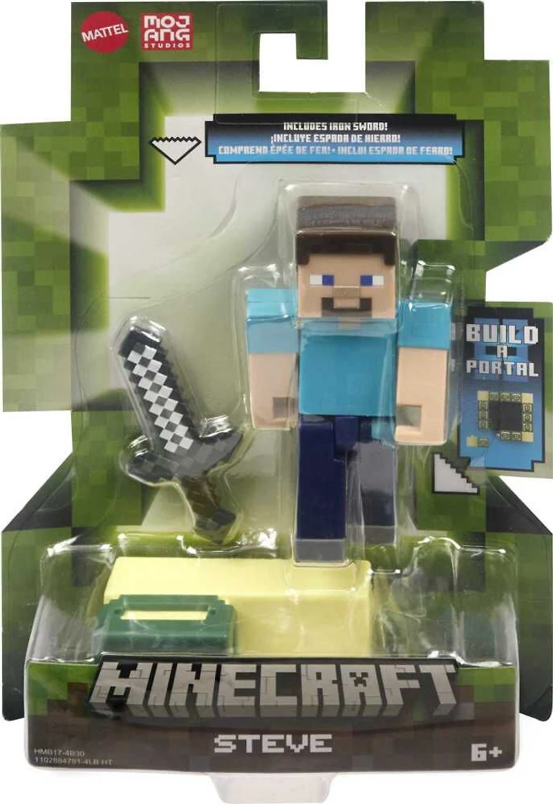 Minecraft-Figurine Steve-Figurine articulée 8 cm, jouets pour enfants