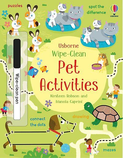 Wipe-Clean Pet Activities - English Edition