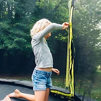 Plum 10ft Wave Springsafe Trampoline and Enclosure