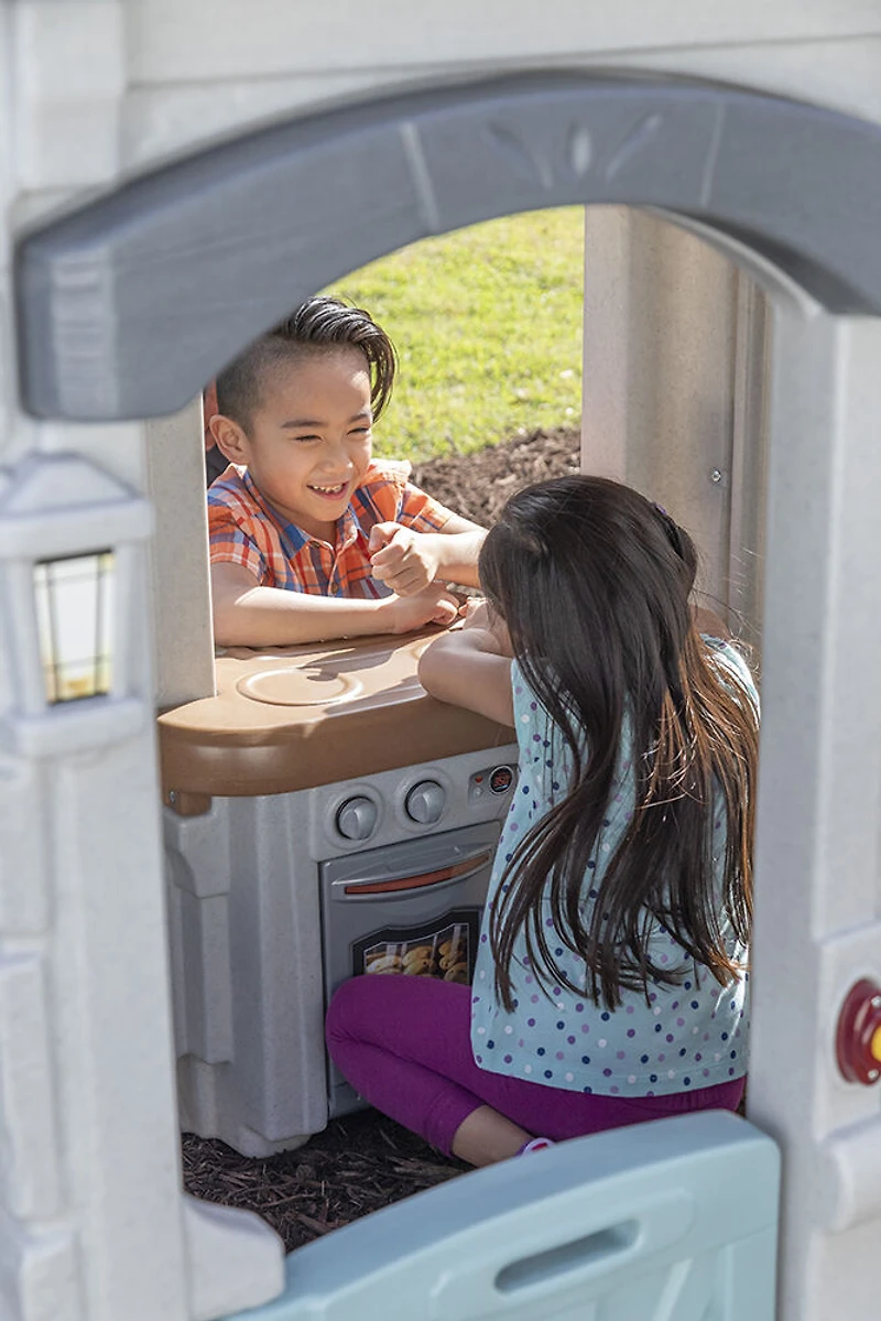 Step2 Enchanting Adventures 2-Story Playhouse and Slide - Gray