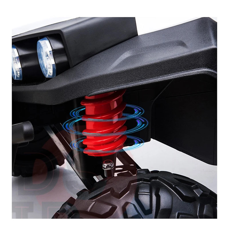 KidsVip 24V Enfants et Tout-Petits UTV Viper 4x4 Voiture Eléctrique avec Commande à Distance - Blanc - Édition anglaise