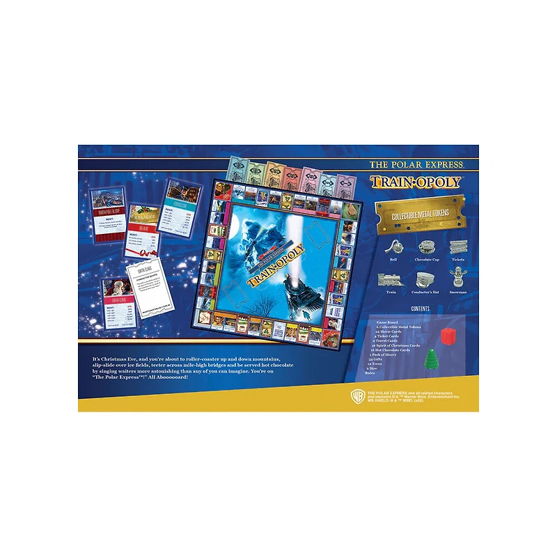 Masterpieces Puzzle Company The Polar Express Opoly jeu de plateau - Édition anglaise