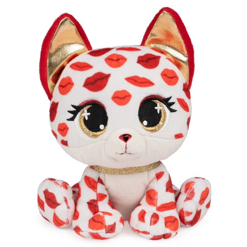 P.Lushes Pets Gem Stars Collection, peluche renard Scarlett Smooches, blanc/rouge, 15,2 cm