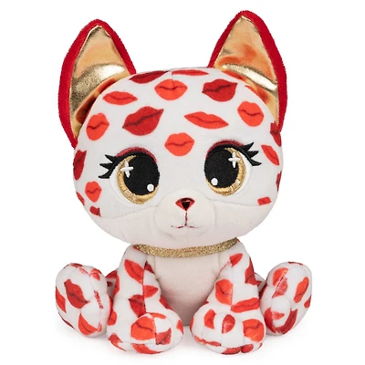 P.Lushes Pets Gem Stars Collection, peluche renard Scarlett Smooches, blanc/rouge, 15,2 cm