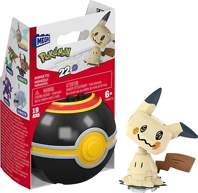 MEGA Pokémon Figurine articulée Mimiqui, 19pièces