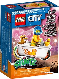 LEGO City Bathtub Stunt Bike 60333 Building Kit (14 Pieces)