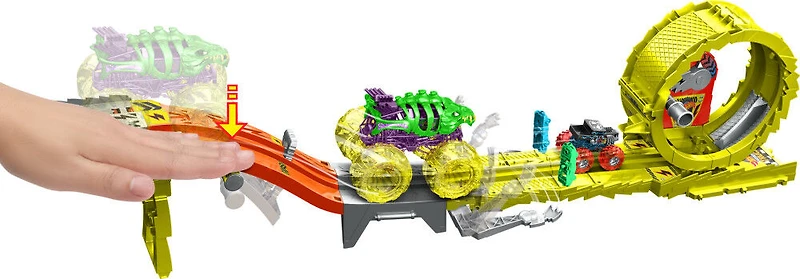 Hot Wheels Monster Trucks-Défi Course Électrifiante-Coffret